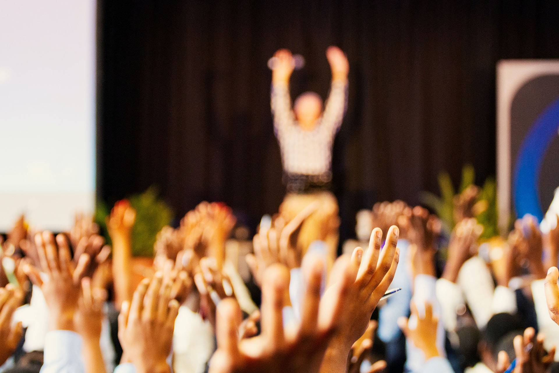 Conference crowd